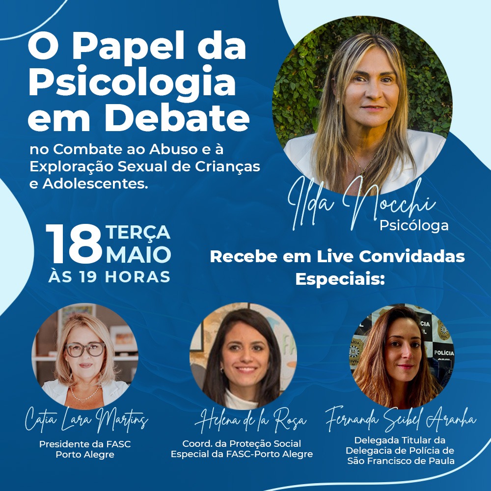 O papel da psicologia em debate no dia do Combate ao Abuso e à Exploração Sexual de Crianças e Adolescentes, promovido em 18 de maio