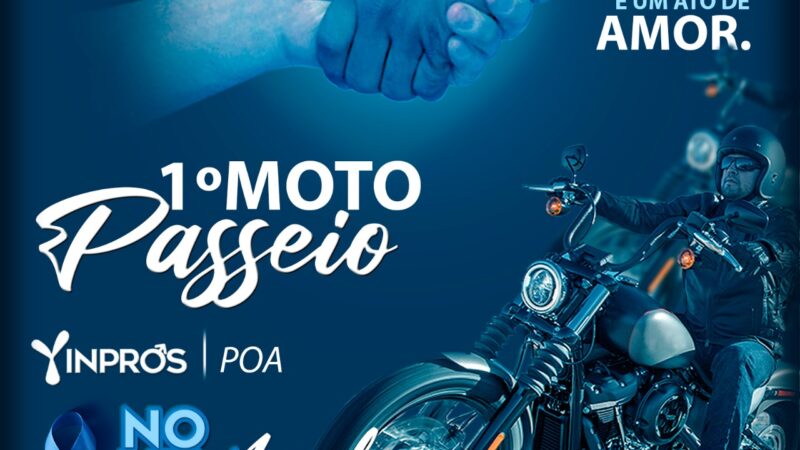 Novembro Azul mobiliza moto passeio em alerta à prevenção da saúde dos homens