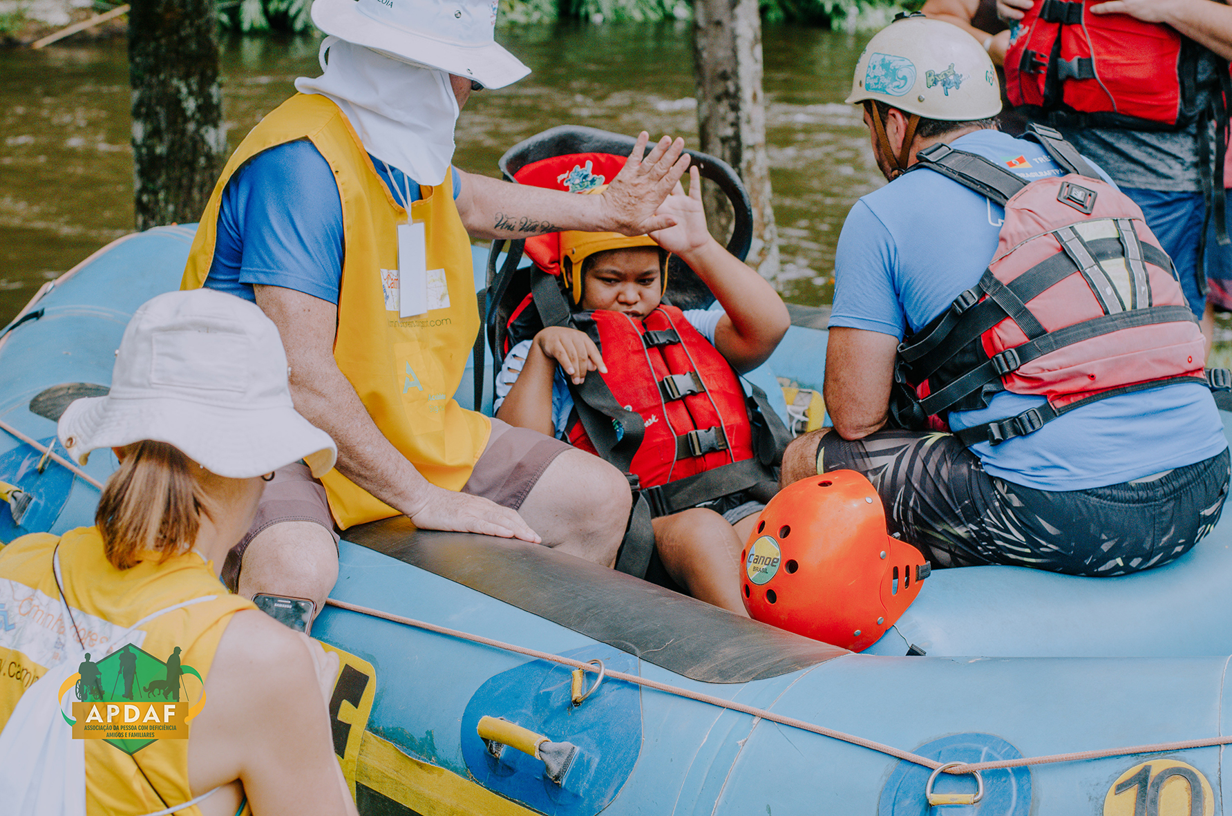 Em Três Coroas pessoas com deficiência farão a maior descida de rafting do Brasil