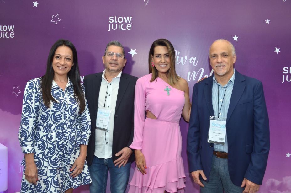 Solange Frazão é presença vip no stand Slow Juice para o mercado do sono na Feira Sleep Well