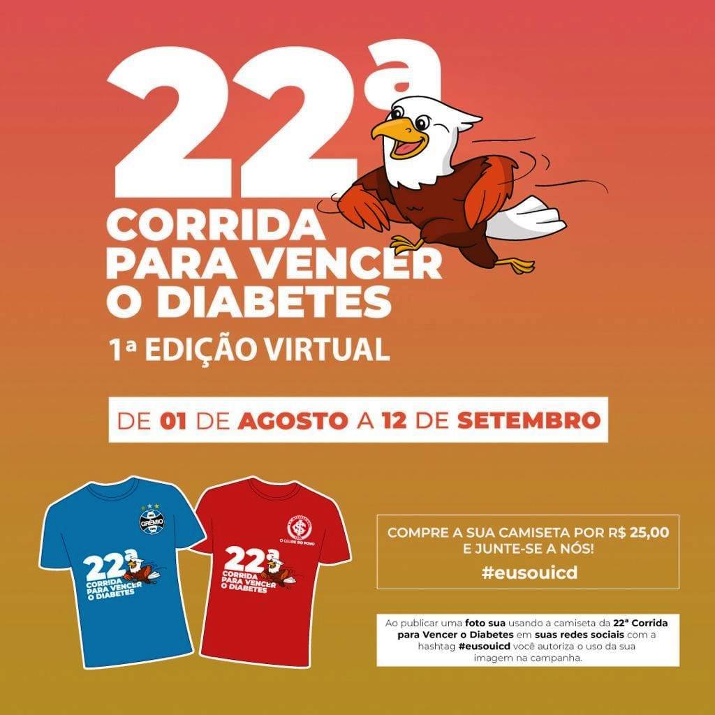 22ª Edição da Corrida para Vencer o Diabetes será realizada virtualmente