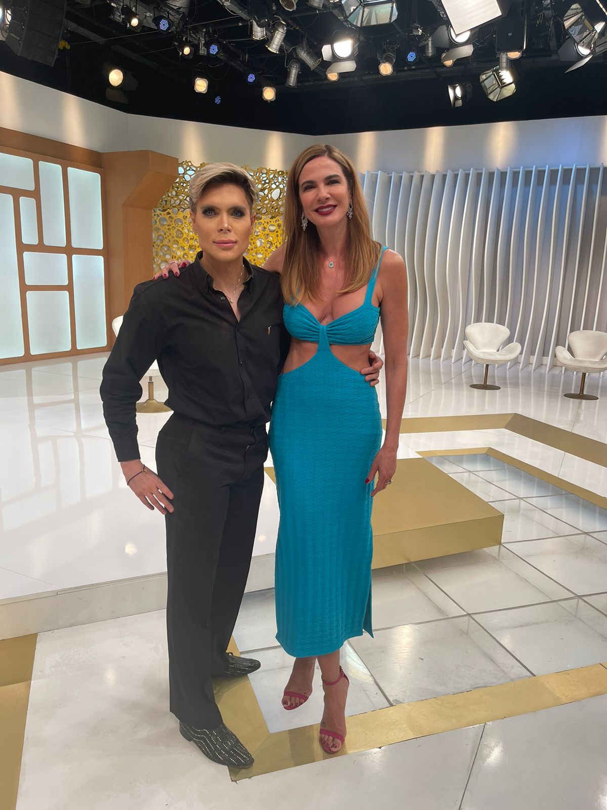 Maurício Galdi no Super Pop com Luciana Gimenez