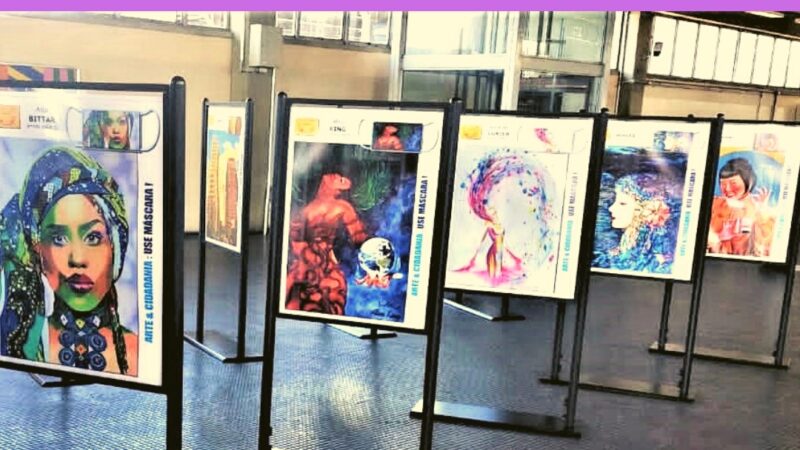 Jornalista e artista plástica Ana Bittar participa da exposição MáscarART em estação da CPTM 