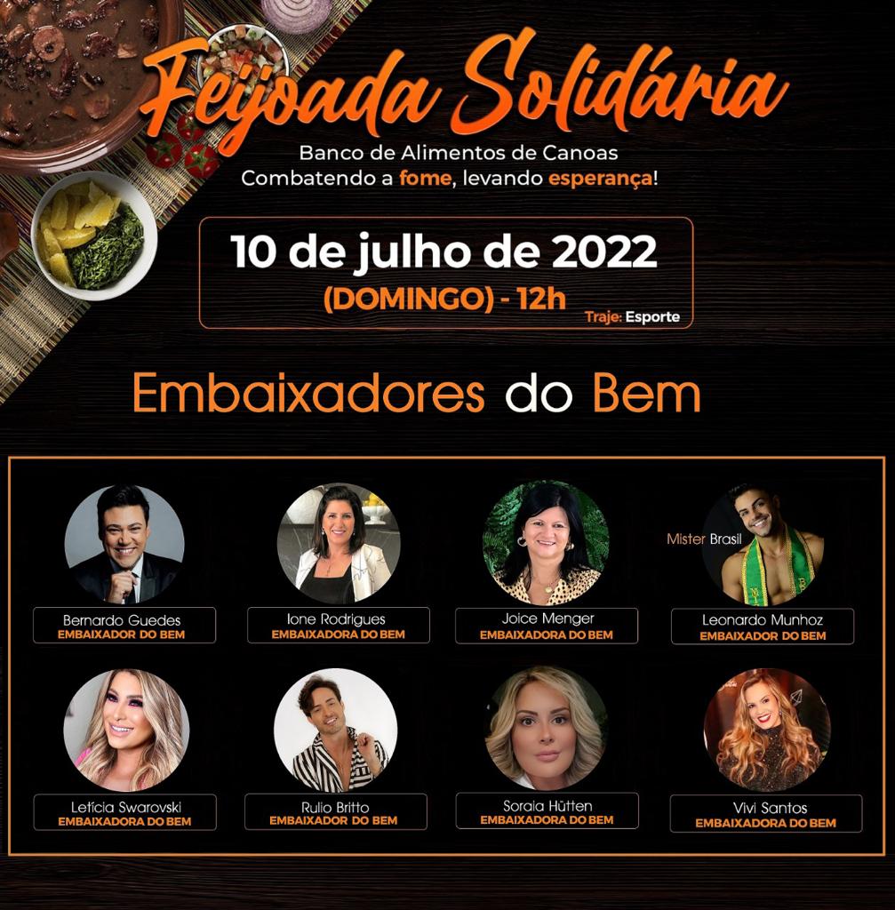 Feijoada Solidária em prol do Banco de Alimentos de Canoas