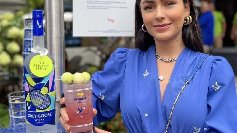 A convite de Grey Goose, Lu Tranchesi marca presença no torneio US Open 2022