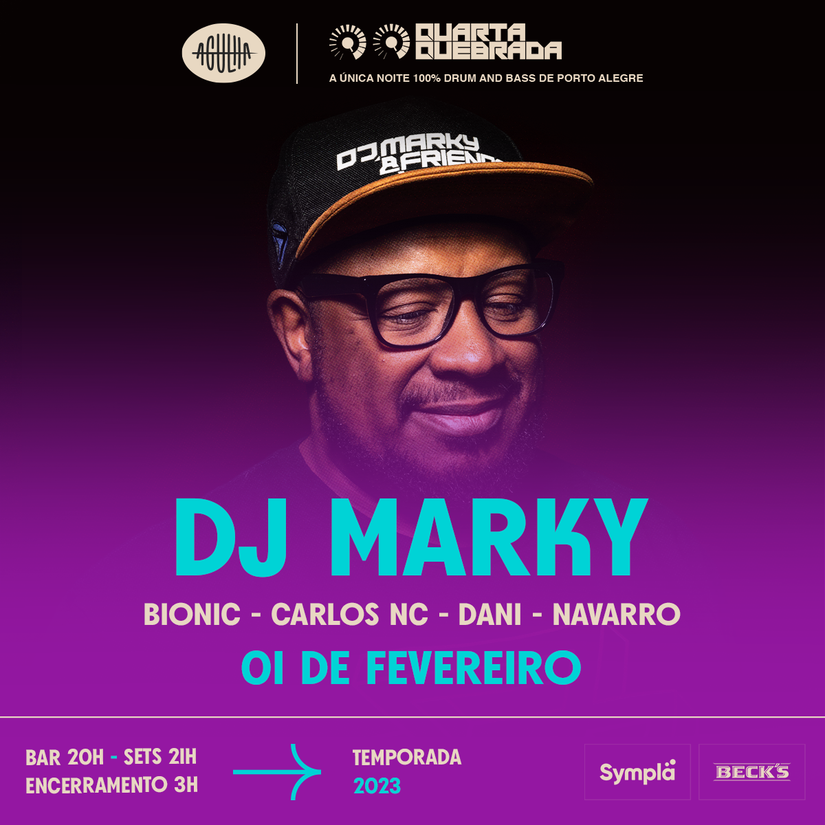 Quarta Quebrada chega com uma edição especial, levando o DJ Marky para a pista do Agulha