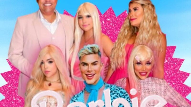 Famosos se divertem com lançamento dos cartazes do filme da Barbie