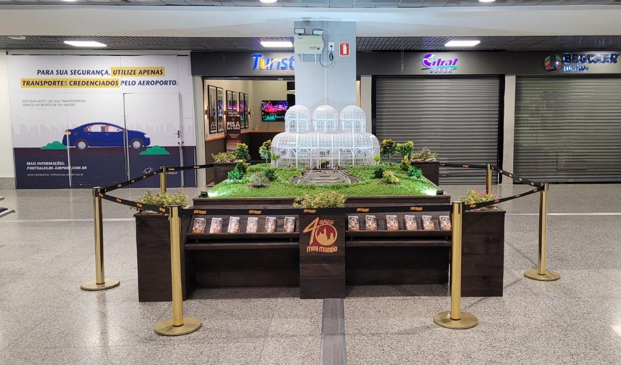 Mini Mundo apresenta espaço no Aeroporto Salgado Filho em Porto Alegre