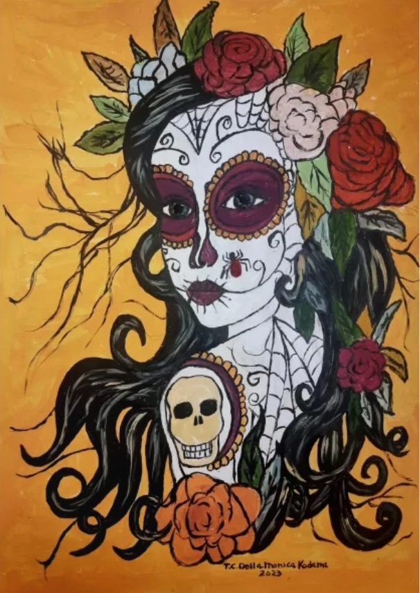 Teresa Kodama participou da 6ª Celebração Internacional do Dia de Muertos, na Galeria de Arte Frida Khalo, em Coyoacán, México