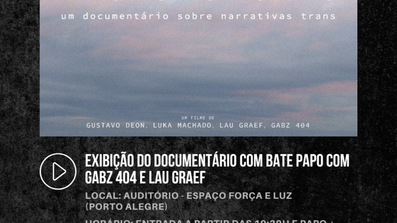 Exibição do filme “Intransitivo” – um documentário sobre narrativas trans