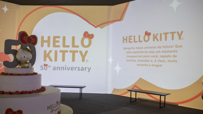 Experiência imersiva sobre 50 anos da Hello Kitty realiza dia de bilheteria 100% revertida para o Rio Grande do Sul