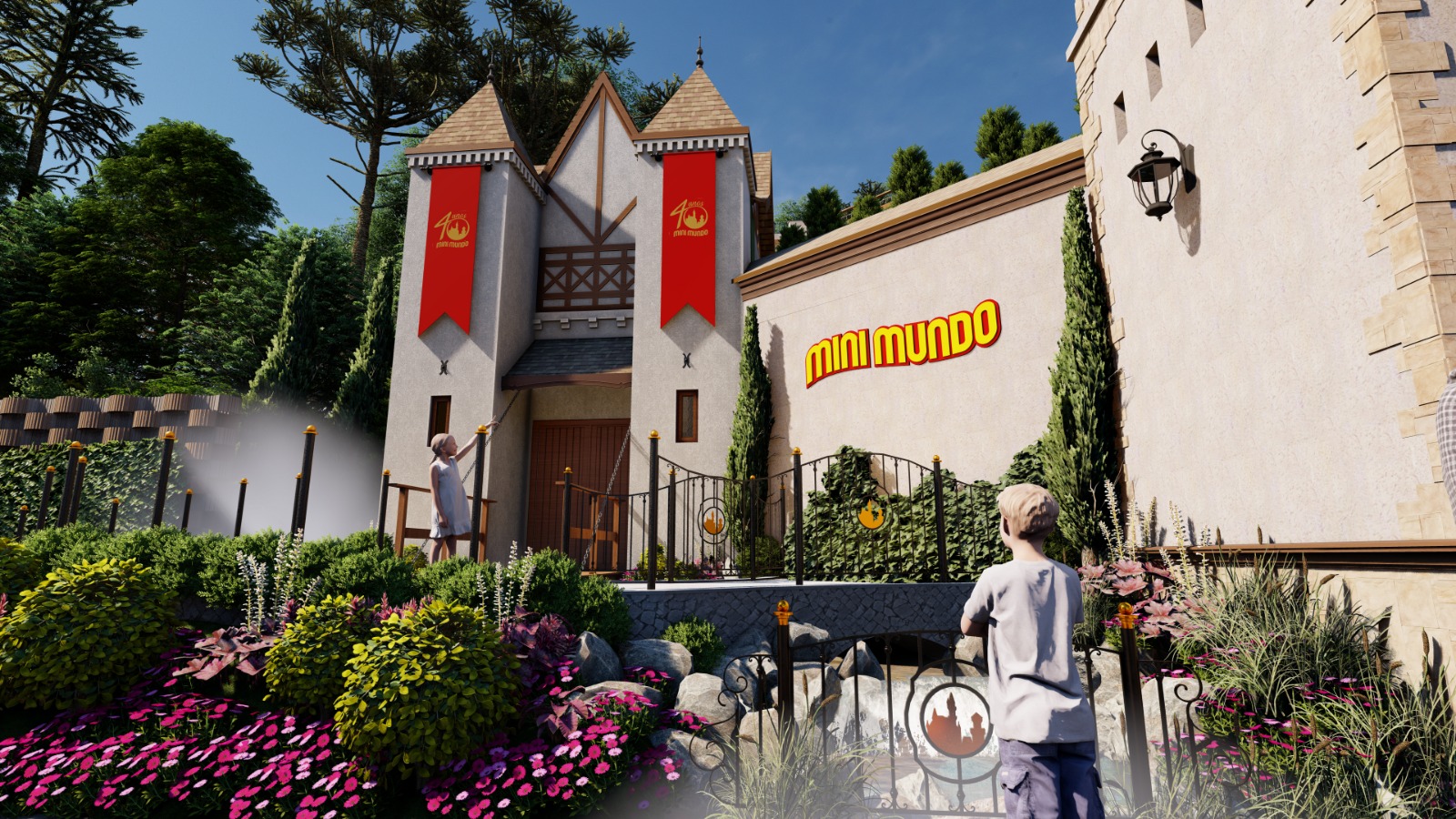 Mini Mundo terá novo castelo de entrada resgatando as origens do parque em Gramado