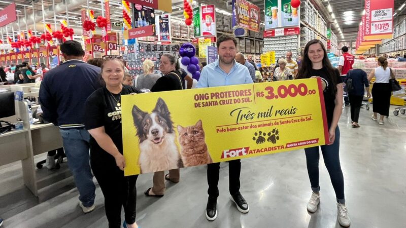 Fort Atacadista apoia entidades sociais de Santa Cruz do Sul
