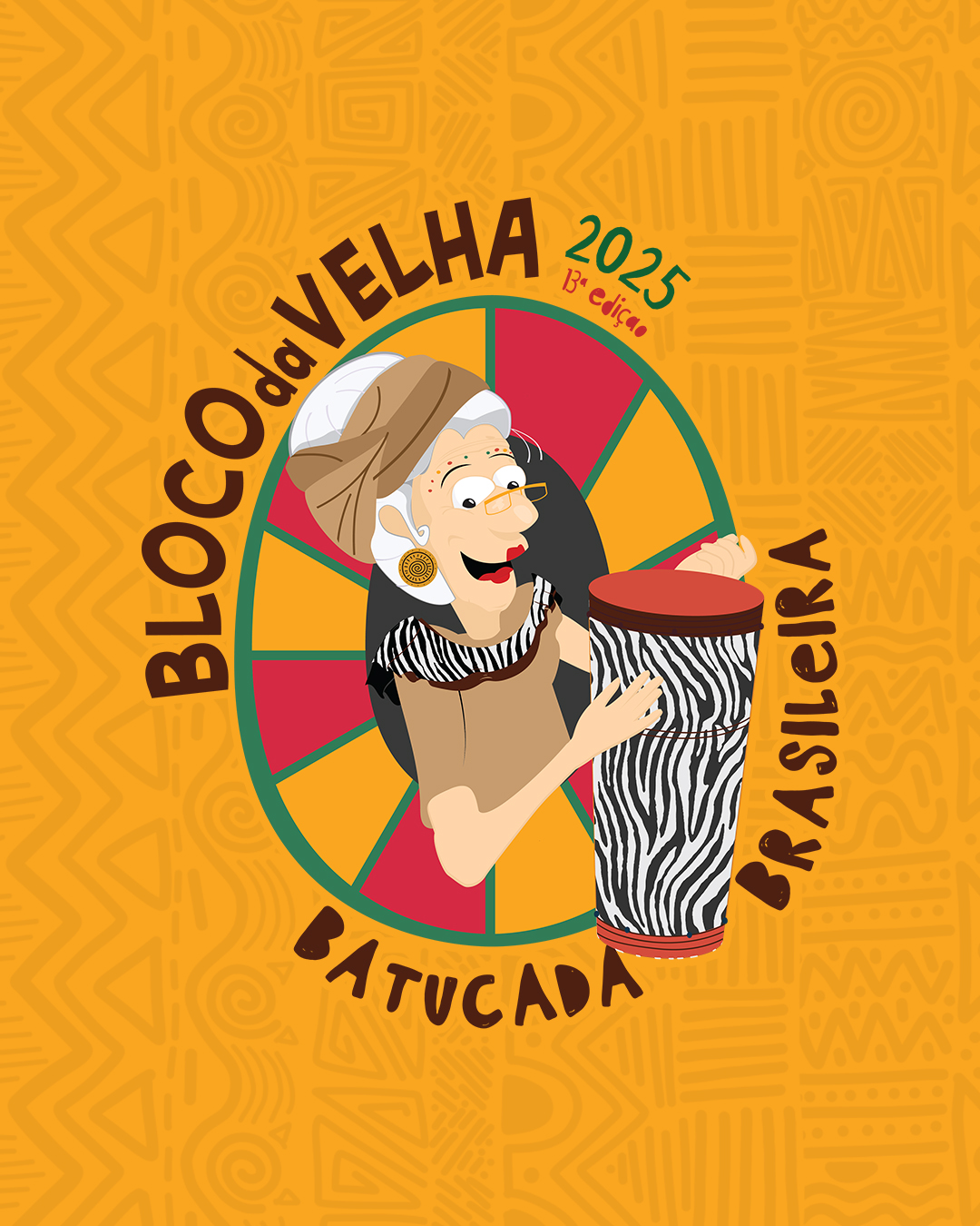 Batucada Brasileira é tema do Carnaval do Bloco da Velha 2025