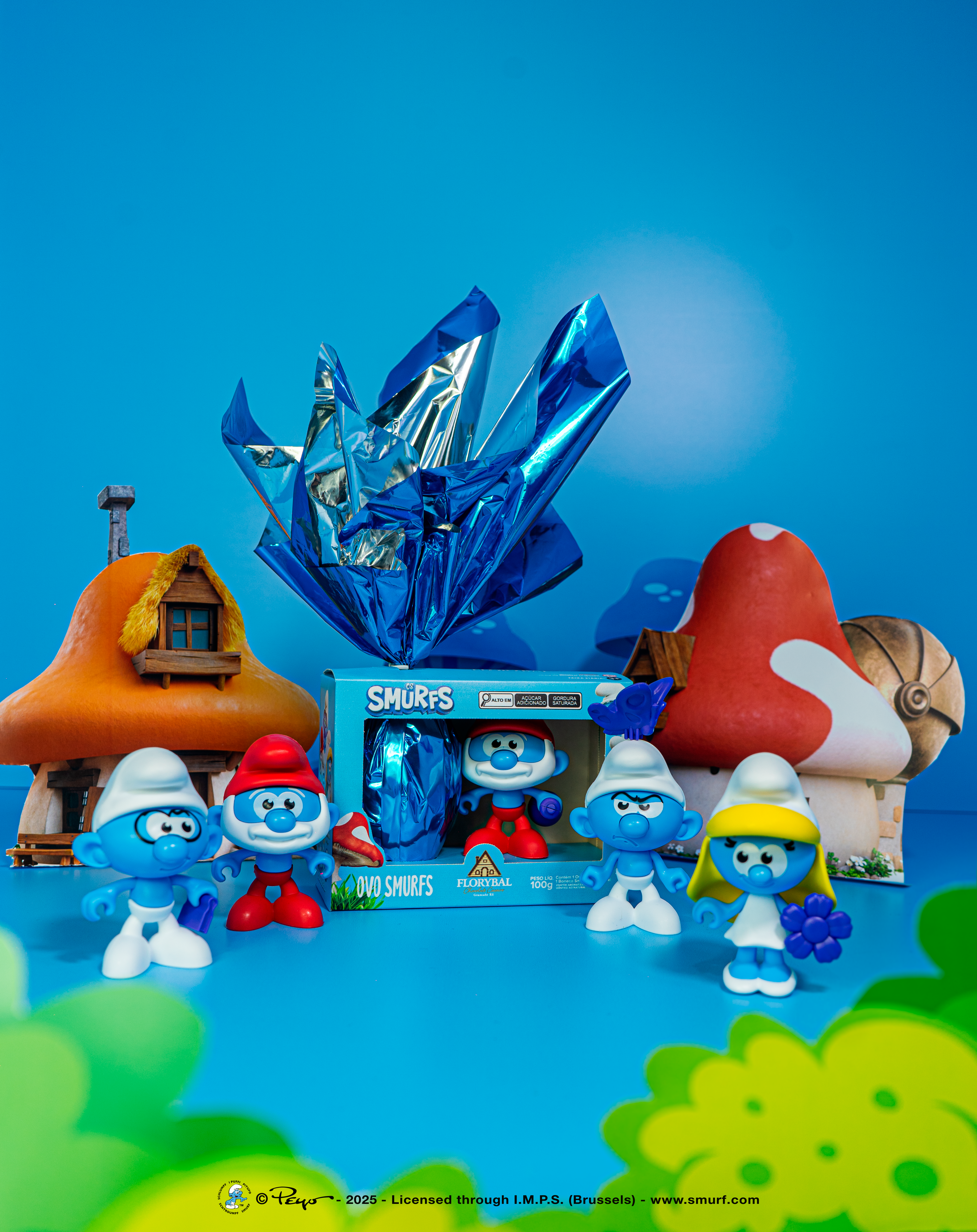 Florybal fecha parceria com Os Smurfs e lança linha de chocolates exclusiva