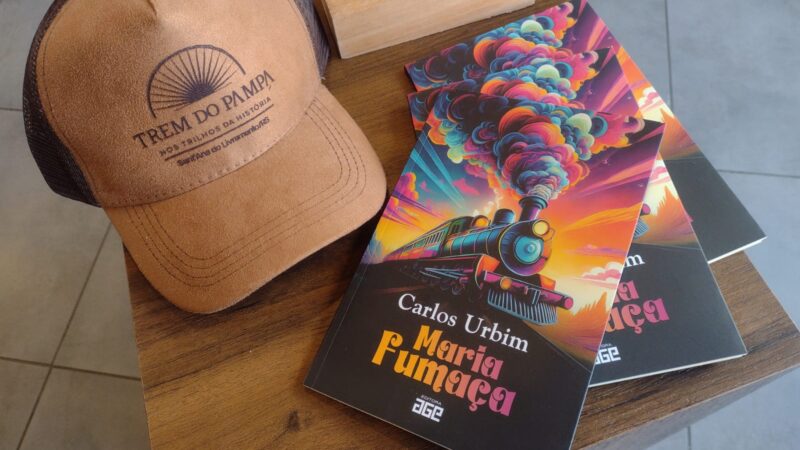 Trem do Pampa passa a ser ponto de venda do livro “Maria Fumaça”, de Carlos Urbim