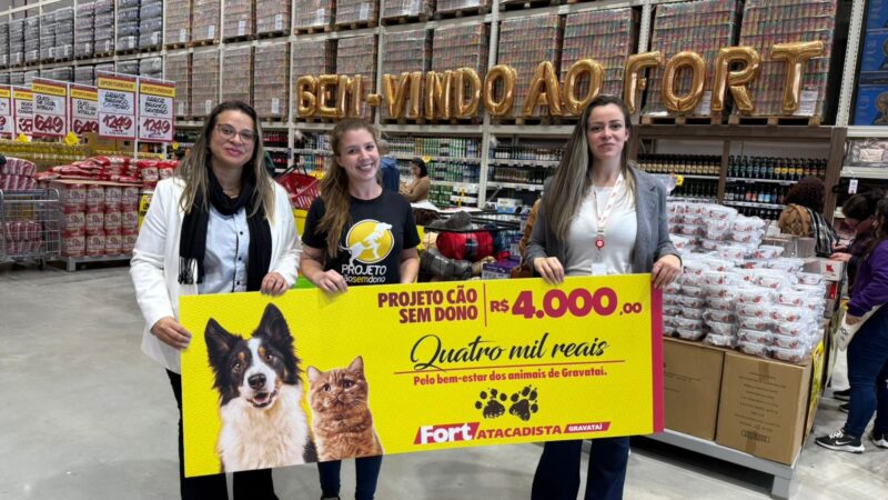 Fort Atacadista anuncia apoio a projetos sociais de Gravataí