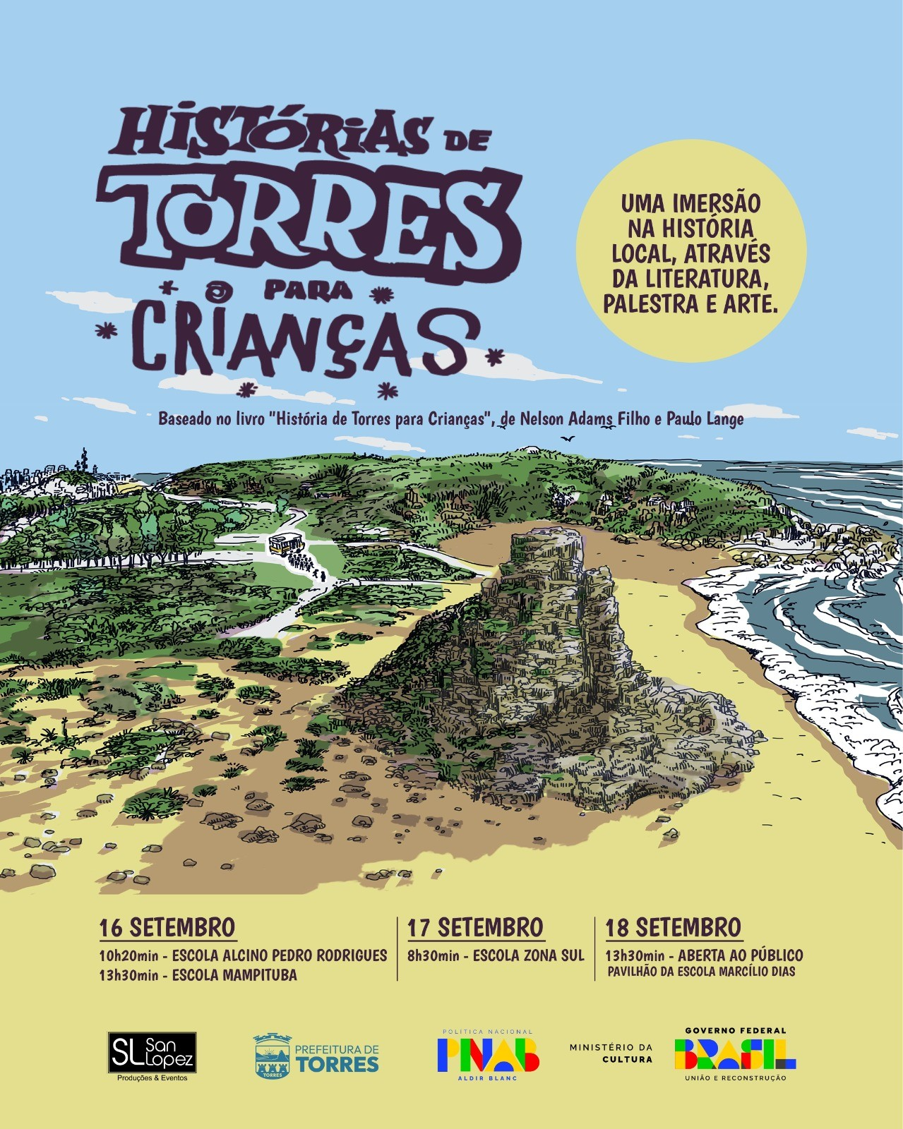  “Histórias de Torres para Crianças” terá apresentações em escolas municipais de Torres e na Feira do Livro de Porto Alegre