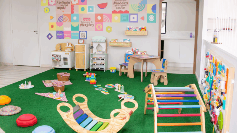 Fisher-Price inaugura sua primeira brinquedoteca na Baby Gym com evento em SP
