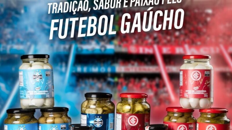 Petry Sabores lança linha licenciada de Grêmio e Internacional e transforma paixão pelo futebol em experiência à mesa