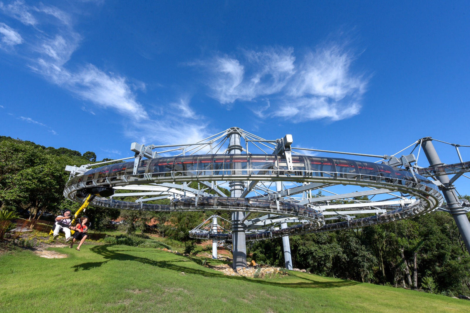“Aerozuum” completou um ano no ar no Parque Bondinhos Canela, na Serra Gaúcha