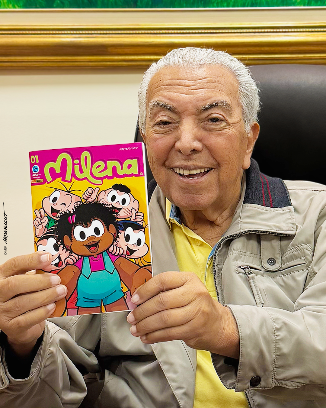 Mauricio de Sousa apresenta capa do primeiro gibi inédito da MSP Estúdios em quase 40 anos