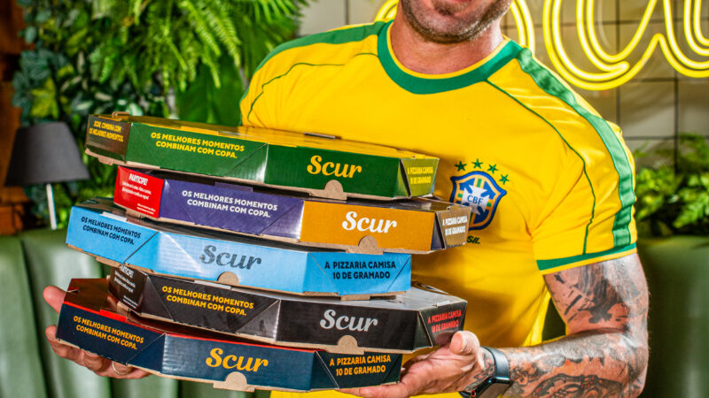 No clima da Copa: Scur Pizzaria lança campanha promocional inspirada no Mundial