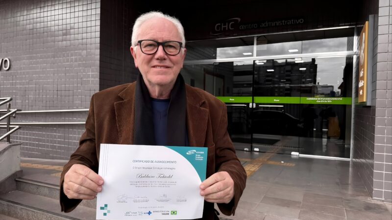 Fundador do ICDRS, Dr. Balduino Tschiedel recebe homenagem por 46 anos de trabalho