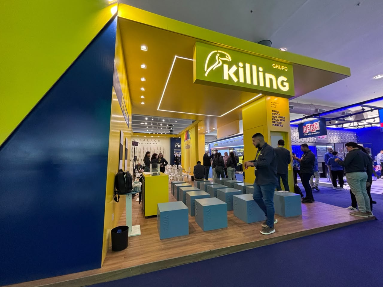 Tinta com tecnologia de limpeza fácil em acabamento fosco é o lançamento do Grupo Killing na Construsul 2026