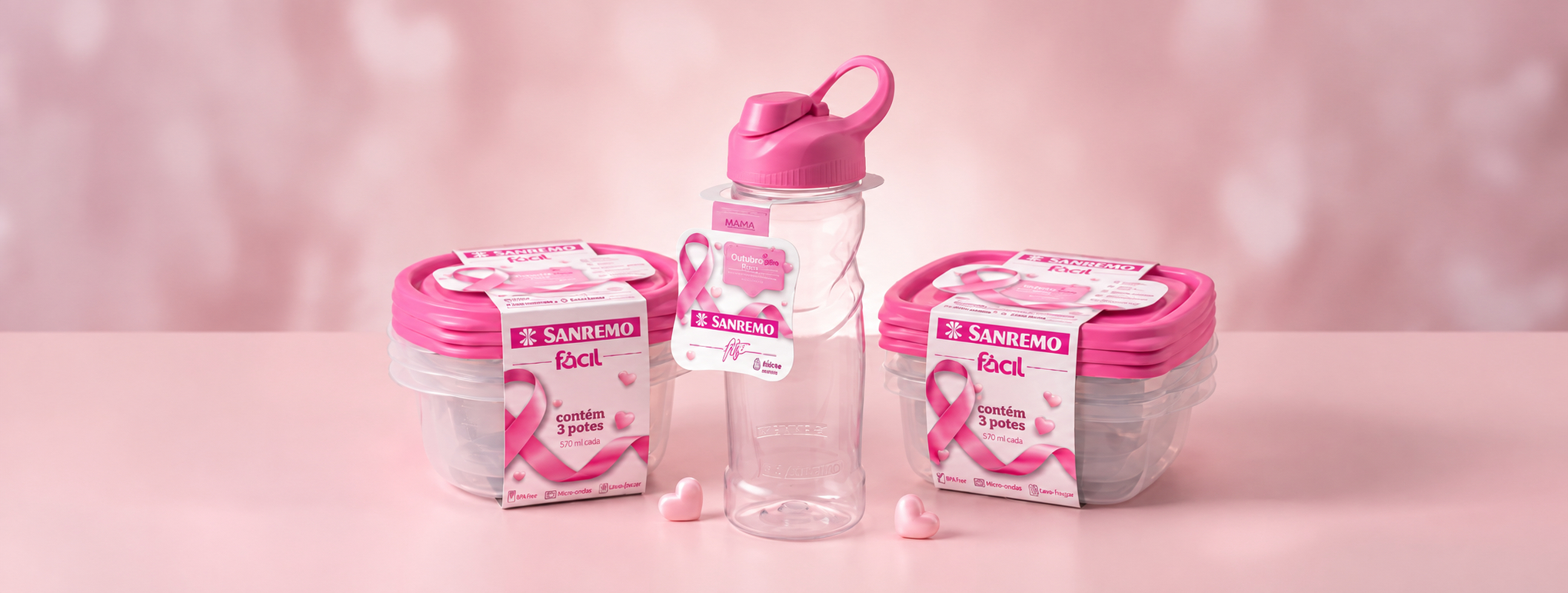 Sanremo amplia mix de produtos em apoio ao Outubro Rosa