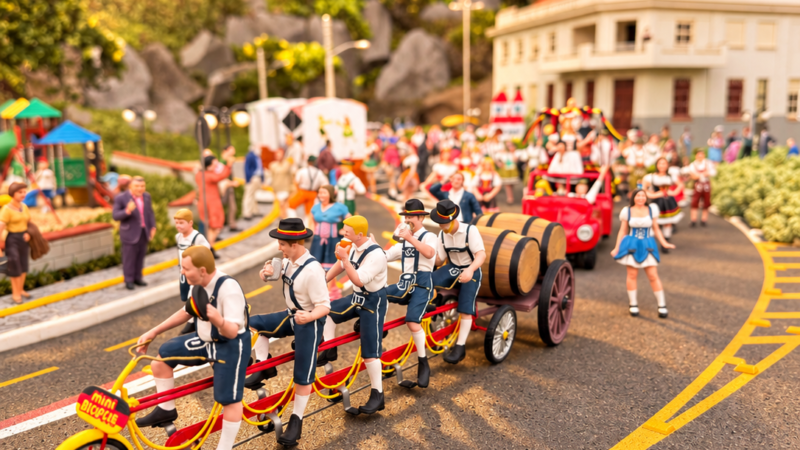 Oktoberfest e Outubro Rosa movimentam a cidade em miniatura no Mini Mundo