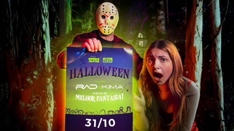 Mundo a Vapor transforma a noite de Halloween em festa para todas as idades com trem fantasma e roda-gigante